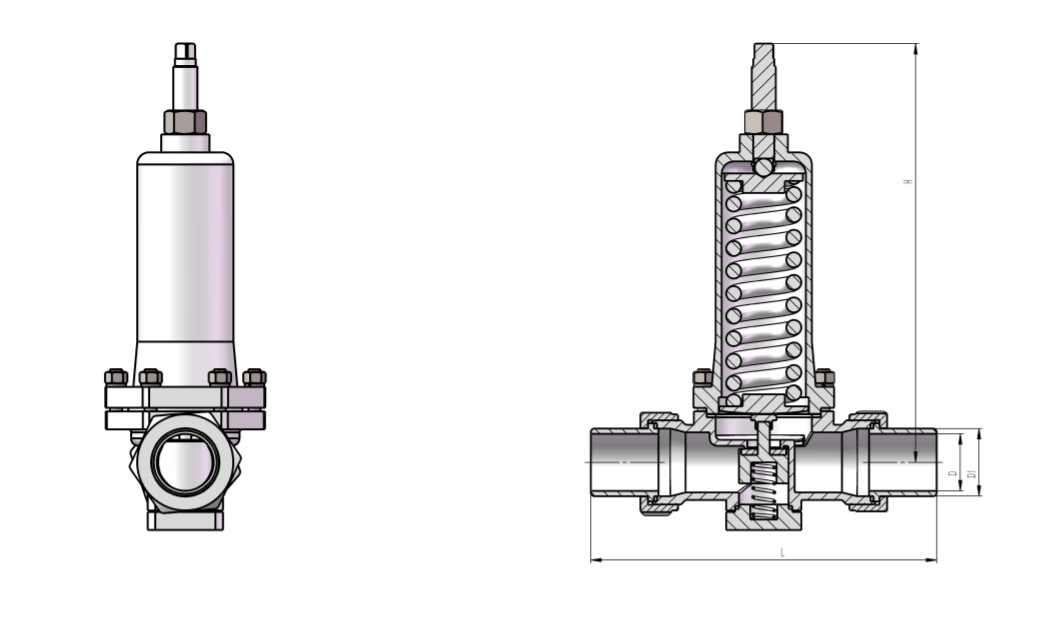 PN25 Kryogeniczny regulator ciśnienia zaworu sterującego Duży przepływ -196~+80 °C dla LNG LOX LIN