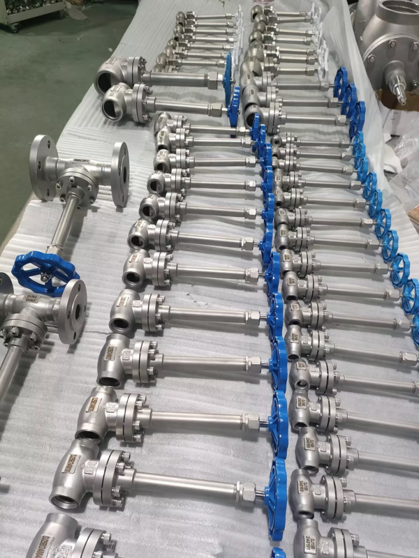 SS304 Kryogeniczny zawór kulkowy DN10-DN100 -196°C do +80°C LOX LIN LNG LAR
