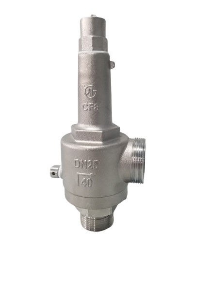 DN25 Wiązka bezpieczeństwa kryogenicznego o pełnym otwarciu na wiosnę i bezpośrednim działaniu -196~+80 °C dla LNG/LOX/LN2/LAR/LCO2