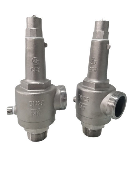 DN25 Wiązka bezpieczeństwa kryogenicznego o pełnym otwarciu na wiosnę i bezpośrednim działaniu -196~+80 °C dla LNG/LOX/LN2/LAR/LCO2